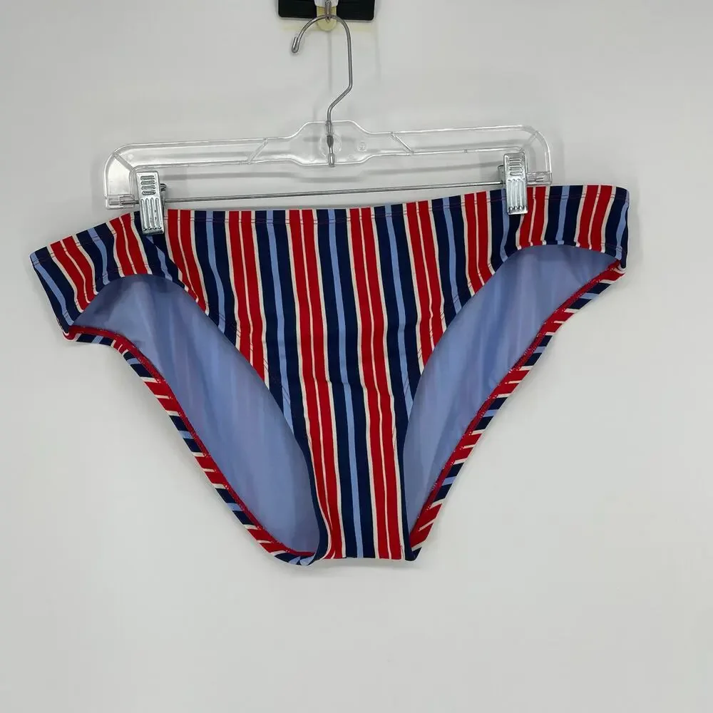 Kona Sol Low Rise Multicolor Stripe Swim Bottom Size XL